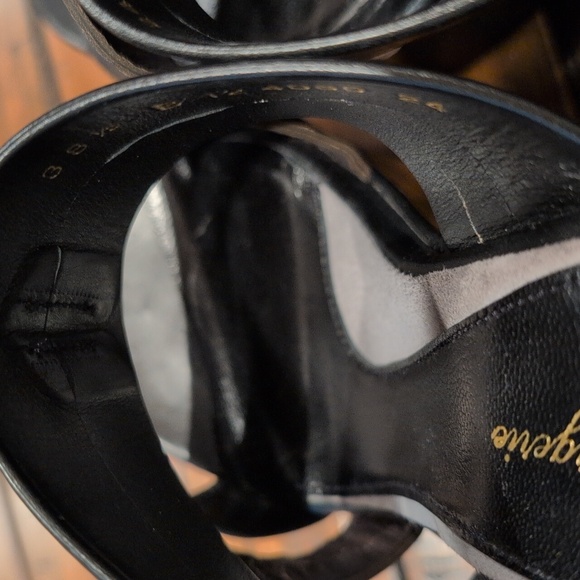 Robert Clergerie Darton Platform Wedge Mule Sandal 38.5 Runs Small - Picture 6 of 14